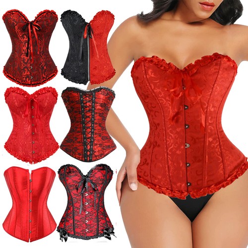 Red bustier corset top for - bustier,