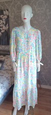 NEW LOOK KIND Pastel Floral Short Sleeve Floaty Maxi Dress [14]