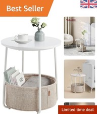 Chic Matte White Round Side