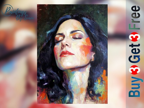 Woman portrait 5x7 - portrait, on