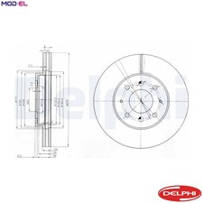 2x BRAKE DISC BG3810 FOR