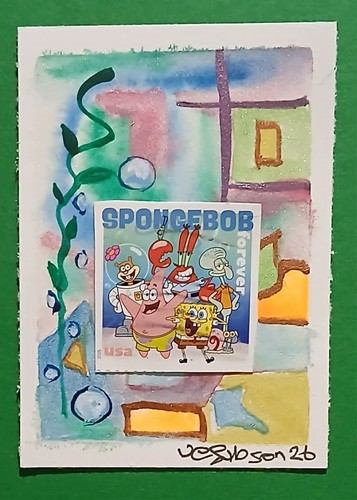 Postal whimsy aceo ooak - ooak, –