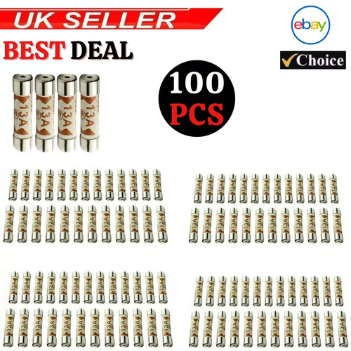 100x 13a domestic fuses plug - 100x,