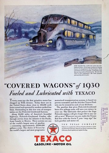 Original 1930 texaco - texaco, ad
