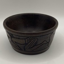 Hand Carved Wooden Bowl Tribal