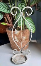 Vintage Metal Flower Pot Holder Twist Ivy Decor 35 Cm Tall