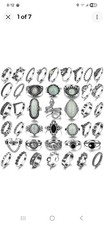 17IF Vintage Silver Knuckle Rings Set for Women Men, Chunky Rings Aesthetic 