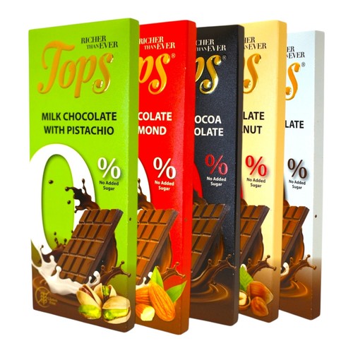 Tops chocolate bars zero - chocolate,