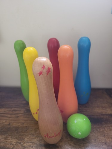 Hamleys wooden toy - hamleys, bowling