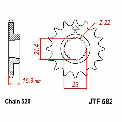 Jtf582 520 z15 - z15, sprocket