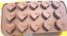 15 Small Hearts Silicone Bakeware Mould Dome Chocolate Bombe Soap Cake Baking