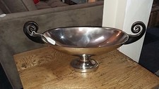 SILVER SWIRL HANDLE BOWL /