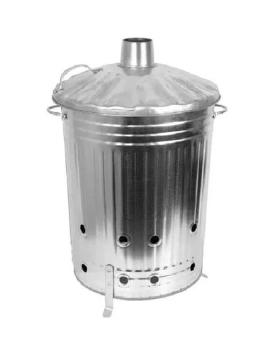 90l galvanized incinerator - galvanized, bin