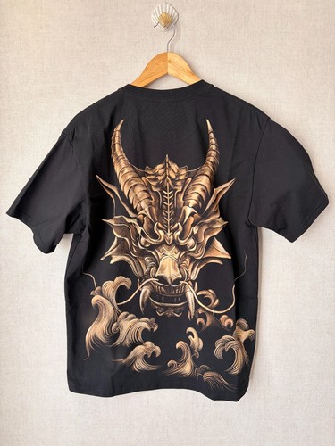 Hand painted dragon - painted, t-shirt