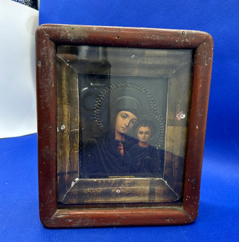 Antique ukrainian icon on - icon,