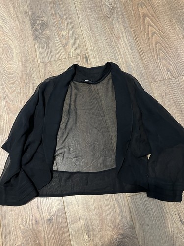 Black sheer bolero - by, coast