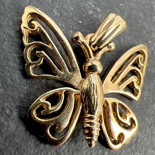 Vintage 9ct gold butterfly - 9ct,