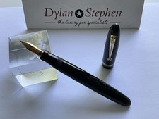 Swan Mabie Todd Vintage Leverless Dark Green fountain pen 14k Flex nib