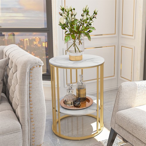 Real marble coffee table - coffee, side