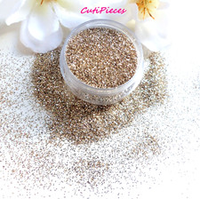 Nail Art "Champagne" Goldy Metallic Sparkle Glitter Fine Powder Dust Hex 5ml Pot