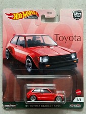 2021 Hot Wheels Premium 81 TOYOTA STARLET KP61 Car Culture