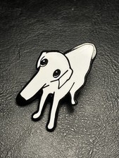 Borzoi dog  Badge pin art pins