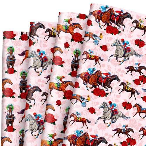 Sheet horse wrapping paper - horse,