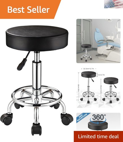 Adjustable stool with wheels - adjustable,