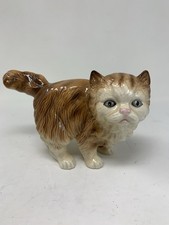 Vintage Ceramic Ginger Cat Ornament (D3-31)