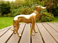 Vintage Solid Brass Greyhound