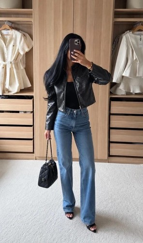 Zara black leather - black, leather-effect