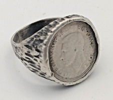 Silver Three Pence Coin Ring