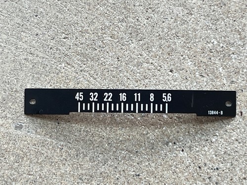 Copal shutter aperture scale - copal,