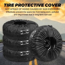 4 Pack Tire Covers Waterproof Dustproof Wheel Bag Storage for 18 22 Inch Tires