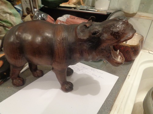 Quality leather hippo