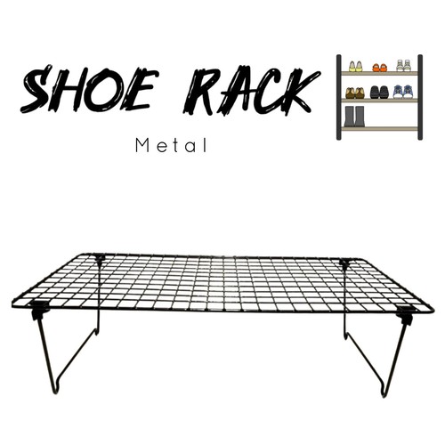 Metal shoe rack stand tier - rack,