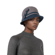 Women's Wool Cloche Hat – Vintage 1920s Style Bucket Hat for Church & Formal Wea