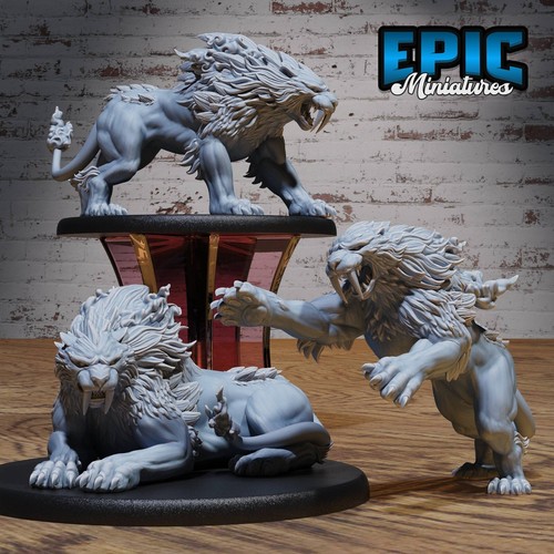 Sabertooth beast dungeons - d&d,