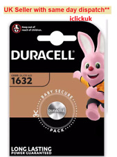 Duracell CR1632 3v Lithium Coin Cell Button Battery DL CR 1632 Expiry 2034