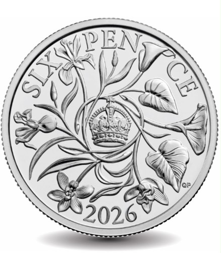 2026 sixpence coin sterling - coin,