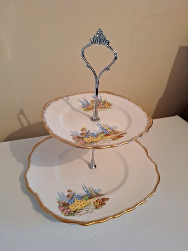 Colclough vintage plate - vintage, cake