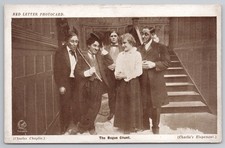 Charlie Chaplin The Bogus Count Postcard, Essanay Red Letter, A Jitney Elopement