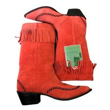 Durango Red Suede Fringe