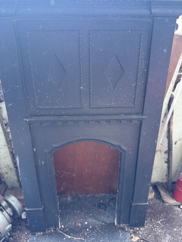 Edwardian cast iron fire - edwardian,
