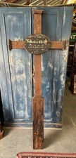 Antique Large  German Religious Cross With Plaque