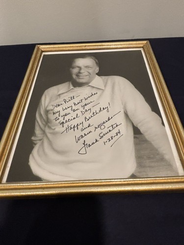 Frank sinatra signed black and - sinatra,