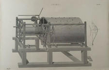 Antique c1880 Music Print – Victorian “Chimes” Machine – Mechanical Engraving