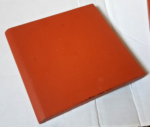Red bullnose quarry tile - quarry, 150
