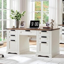 60" Farmhouse Executive Desk