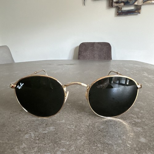 Ray ban round sunglasses - round, gold